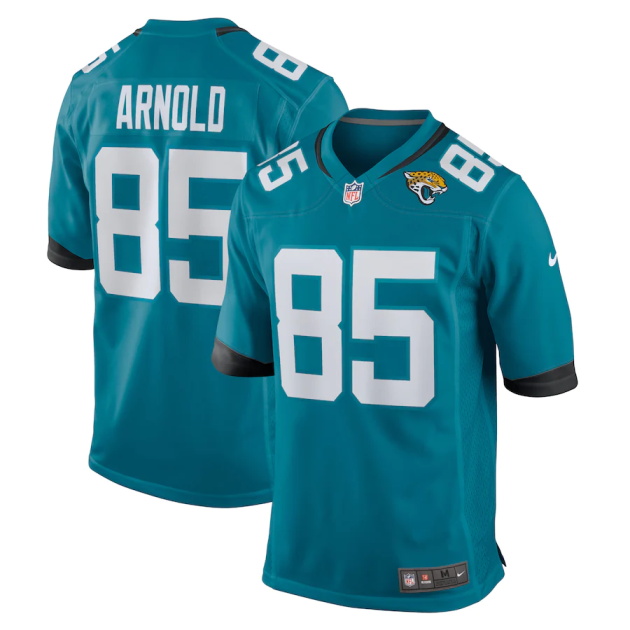 mens nike dan arnold teal jacksonville jaguars game jersey